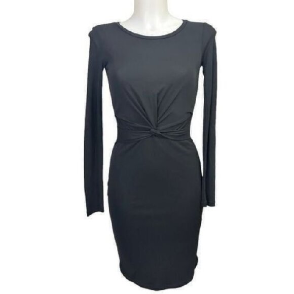 All Saints Sian Twist Front Wool Blend Dress - Picture 1 of 15